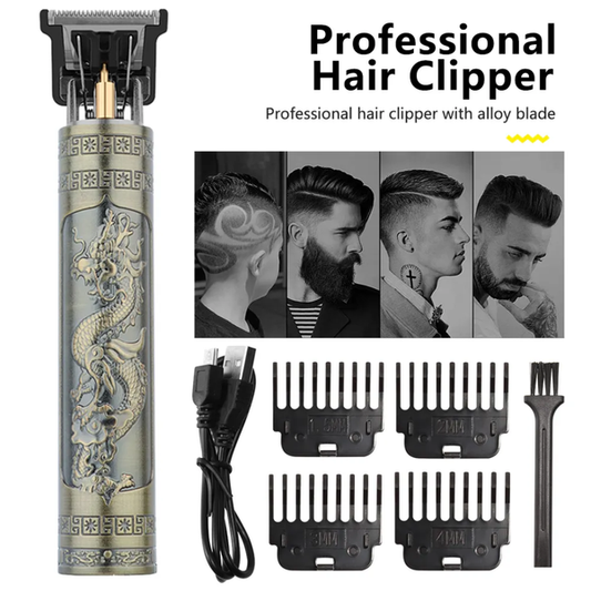 Premium T9 Metal USB Beard & Hair Clipper 💎✂️: